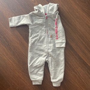 Baby Carhartt sweatsuit 6m grey